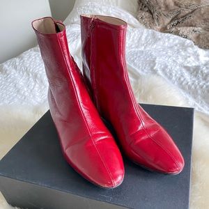 Zara block heel angle boot!